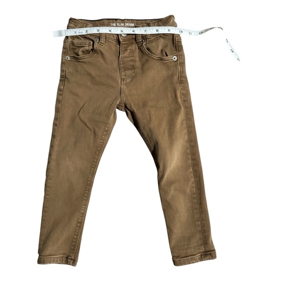 Zara Kids Boys Pants The Slim Denim Size 3-4 104 cm Adjustable Waist - Picture 8 of 8